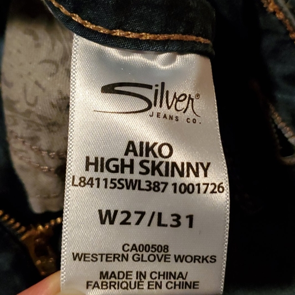 Silver Aiko Skinny Jeans - Picture 2 of 2